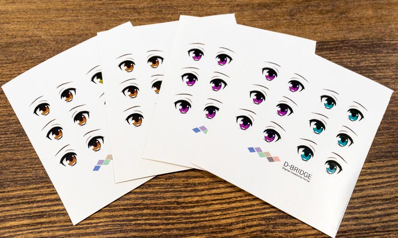 Making Eye Decals with Digital Printing and Cutting On A Single Device